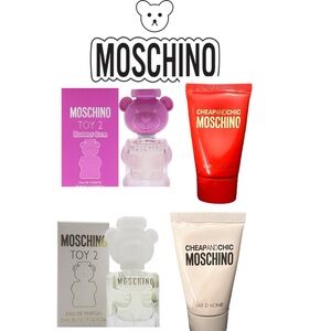 NEW MOSCHINO 4pc Travel Bundle